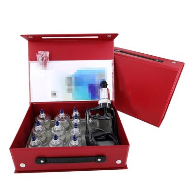 China Household Cupping Safety 12 Cups Pull Out Vacuum Cupping Kit Set Traditional Chinese Therapy Cupping for sale