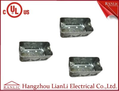 China Las cajas del conducto del metal de las aprobaciones de la UL galvanizaron la caja práctica 2 pulgadas * 4 pulgadas en venta