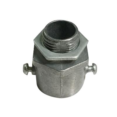 China Electro Galvanized 25MM Flexible Adaptor Aluminum With 2 M4 Screws Steel Locknut for sale