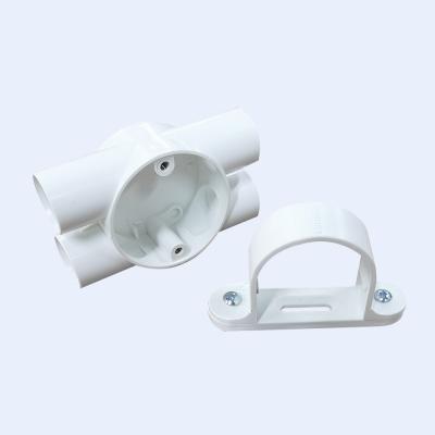 China Zadel 1 ManierKabeldoos UPVC 32mm van de Upvc Ruimtebar Lage Rook Te koop