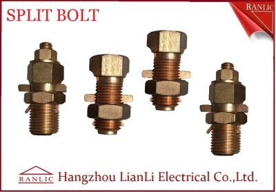 China Acessórios prendendo elétricos de bronze de grande resistência/conectores rachados amarelos do parafuso à venda