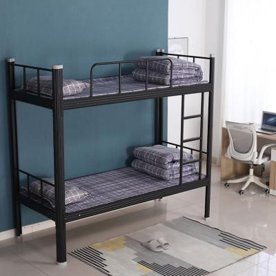 China Modern White Metal Bed Lettomatrimoniale Boarding Sleep Double Single Beds Beliches Litera Doble Cama for Adults Iron Army Berth for sale