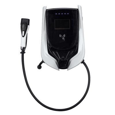 China Hot Sales Type2 SAE J1772 OCPP DC Home Cable Electric Vehicle 7kw 32A Level 2 Portable EV Car Charger Station Surge Protection 2022 for sale