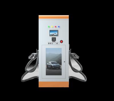 China Charging Electric Car Charging Ev Charging Station Wire Dual 32A Electric Vehicle Car 60KW Guns Charging Battery CCS DC Free Standing ev Charger for sale