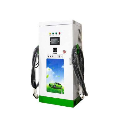 China Electric Car Charging Charging 120KW 180kw Dual Gun Battery CCS CHAdeMO SAE Floor Standing EV DC Charging Public Fast Charging Station For Electric Vehicle for sale