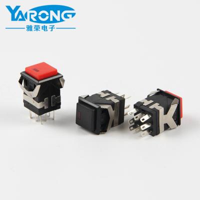 China Yalong KD2-21 ON-ON 3A 250V kd2 ON-ON push contact button high quality lamp switch for sale