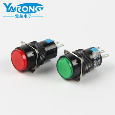 China ON-ON AB6Y-A IP67 5A 250V Self Lock Plastic Push Button Switch for sale