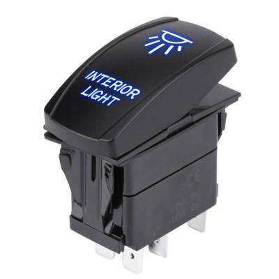 China Wide Use 5 PIN Marine Rocker Switch 12V 24V Waterproof Laser ON/OFF Switch for sale