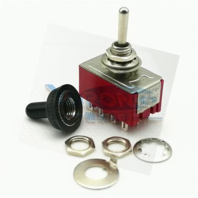 China 4H ON-ON MTS-403 6MM PDT Latching Miniature Switch ON TO 12Pin for sale