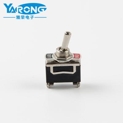 China High Quality Yalong KN3A-101 2 Pin Diverter ON OFF Spring Return Toggle Self Latching Push Button Switch for sale