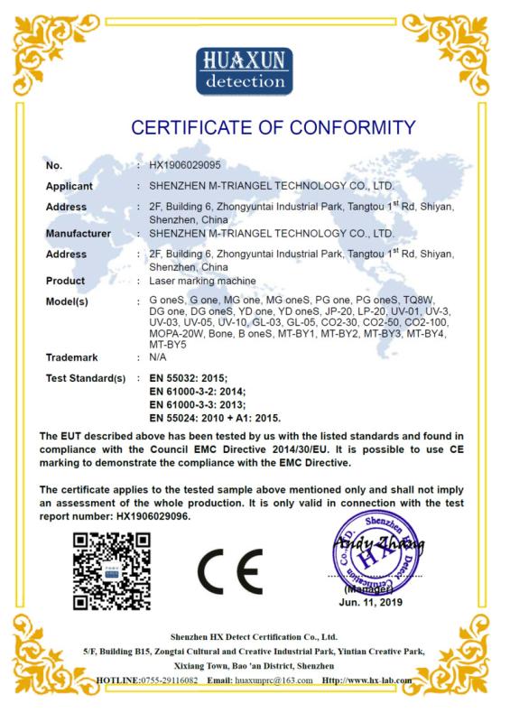 CE - Shenzhen M-Triangel Technology Co., Ltd.