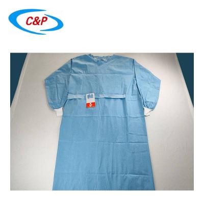 China Hospital High Quality Sterile Doctor Surgical Gown With Wood Pulp Strength Three Knitted Cuff Supplier for sale