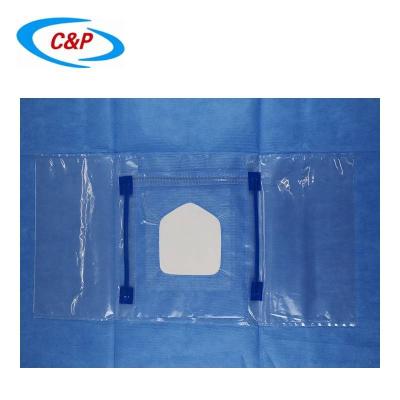 China Disposable Hospital Eye Drape With Ophthalmic Pouch Surgical Drape Eye Drape for sale