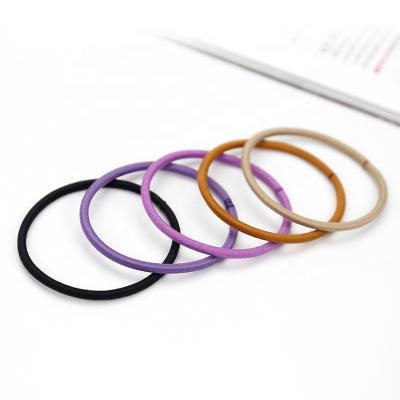 China Winter Style Single Multi Single Stock Sale Korean Color CSI Elastic Hair Tie Bands Designers For Women for sale