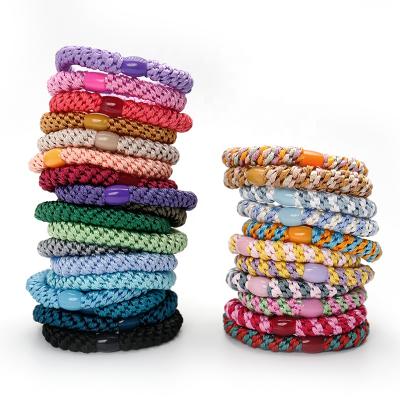 China No Pain Kknekki Hair Ties Fashion Glitter Korean Wholesale Colorful Elastic Hair Rope Ties Girl Hair Scrunchies Head Scrunchies Colorful Elastics And For Women for sale