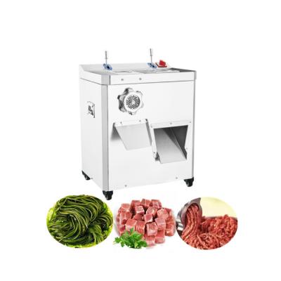 China Hotels Fully Automated Frozen Meat Cutter Chicken Meat Bone Cutter Small Meat Dicing Cutter for sale