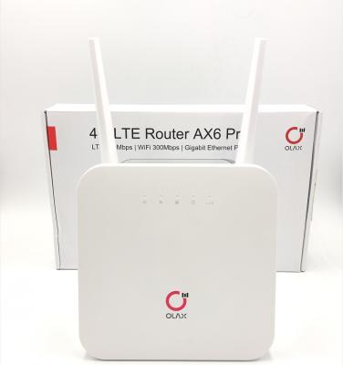 China Router sem fio do CPE Wifi de Olax Ax6 pro 300Mbps Cat4 4000mah 4G LTE da casa à venda