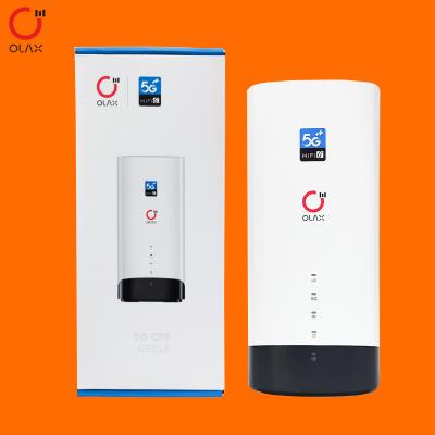 China Olax 4G 5G CPE G5018 Dual Bands Enterprise 1200Mbps 5g Wifi Router with sim card slot for sale