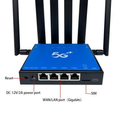 China Nueva llegada OLAX G5016 Banda doble Bypass 6 Antenas LTE 4G 5G Modem Tarjeta SIM Empresa Wifi 6 Enrutador en venta