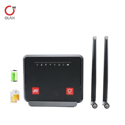 China OLAX Factory Price CPE MC60 5000mAh battery 4g lte wifi router indoor CPE router modem 4g wifi with sim card slot for sale