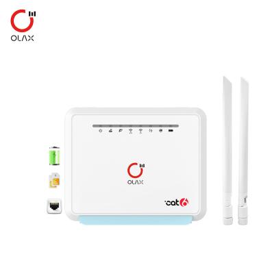 China OLAX MC80 CAT6 antenas duales 5000mAh batería B28 2.4G&5.8G puente inalámbrico sin cable bypass tarjeta SIM 4G LTE WiFi routers en venta