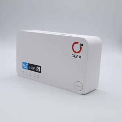 China OLAX G5010 Modem 5G de largo alcance en interiores CPE Router móvil WiFi6 Hotspot inalámbrico 5G Router Wifi para juegos con ranura de tarjeta SIM en venta