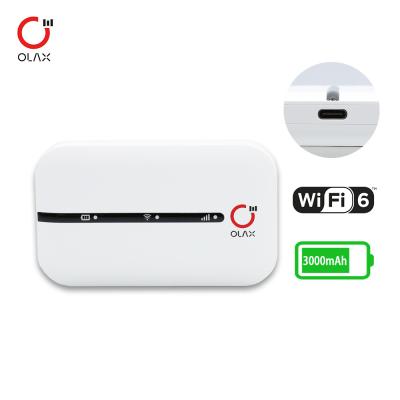 China Olax 4g 3000mah Lte WiFi With One Sim Card Mobile WiFi 4g Lte WiFi Pocket 4g Router Similar To E5576 For 15 User for sale