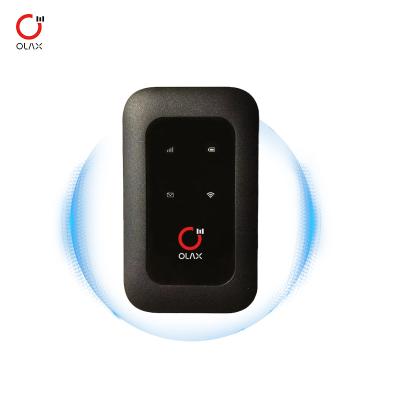 China Olax Preto Barato Desbloqueado Mini Lte Modem Sem fio Pequeno tamanho Mobile Pocket Wifi Hotspot Sim 4g Outdoor 2.4G 10 Wifi Usadores à venda