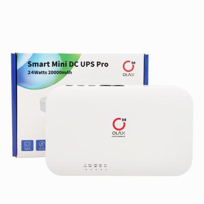 Китай OLAX D8 pro Smart MIni UPS 12V 74WH 20000mah портативный UPS резервная копия для роутера wifi продается