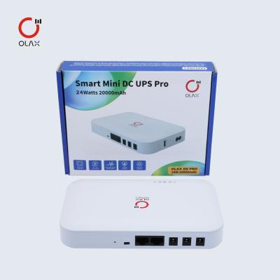 China Olax POE D8 Unterbrechungsfreie Stromversorgung Protable Stromlösung Smart UPS DC 12V Max Ausgang 20000mah 74WH Batterie UPS Backup bereit zum Einsatz zu verkaufen