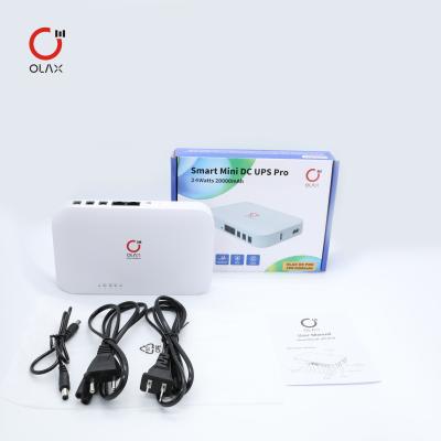 China Mini DC UPS with Li-ion Battery 20000mah DC Power Supply WIFI Router And Modem UPS 5V 9V 12V with POE 15V 24V for Networking for sale