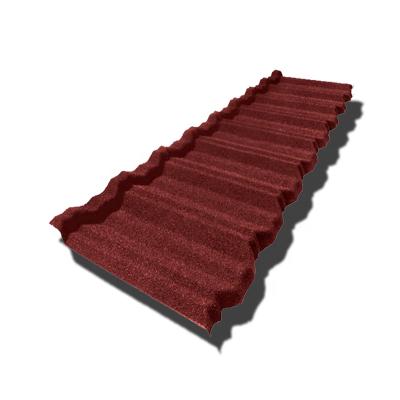 China Contemporary Classic Design Colored Stone Metal Coated Roof Tile New Wholesale Roofing Materials Accessories for sale