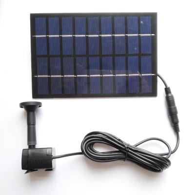 China Drinking Water Treatment Wholesale 9v 2w DC Powered Solar Pump Solar Water Fountain For Bird Bath for sale