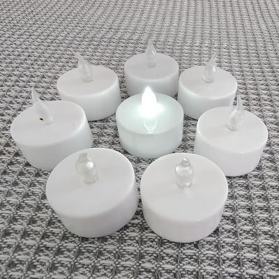 China Brand New High Quality Pillar Plastic Flameless Round Electronic Tea Light Candle for sale