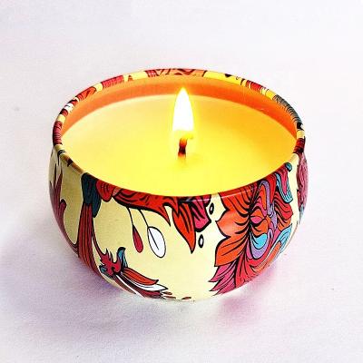 China Scented Parties Rosemary Candle Multicolor , Aromatherapy Tending Bulk High Scented Candles Tin For Sale for sale