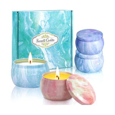 China Tiny Luxury Jasmine Scented Wax Candles Factory Hot Sale Multicolor Scented Soy & Essential Oil Wax On Amazon for sale