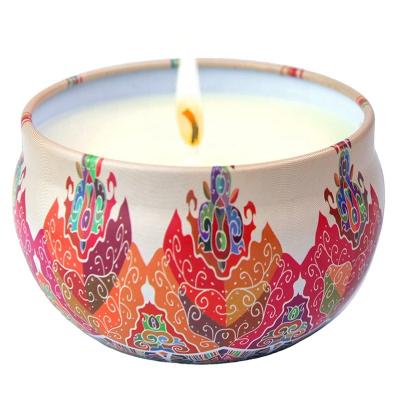 China Cheap Price Scented Wholesale 6 Pieces Scented Multicolor Soybean Candle Wax Scented Candles Set for sale