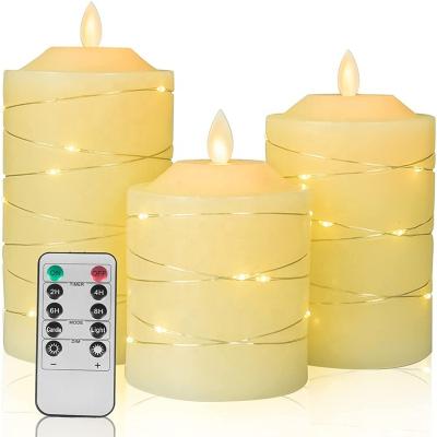 China Custom logo high quality led flameless candle light wholesale electronic flameless candles led candles with moving flame for sale