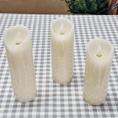 China New Type Remote Control Candle, 3-Pack Decoration Electric Flameless Candle Light Selling Red Flameless Pit Set for sale