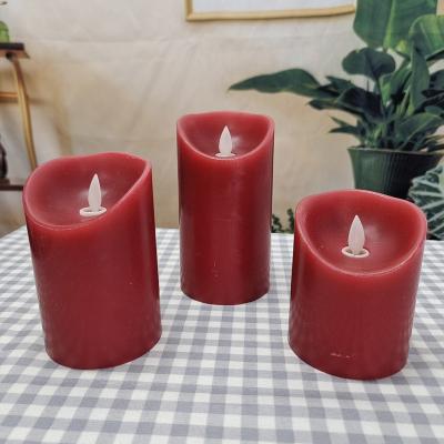 China Wholesale Home Decor Flameless Color Frosted Glass Minimalist Custom Party Gifts Candle Pots Led With Remote for sale