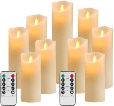 China Home Decoration Battery Flameless Candles Led New Style LED Flameless Wax Candle Light Hot Selling On Amazon for sale