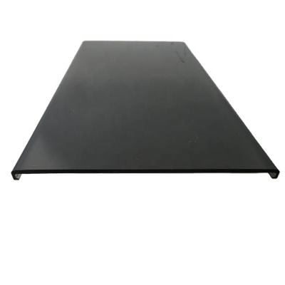 China Antique 146 mm Wide Frosted Black Acrylic Extrusion Profile Cover for sale