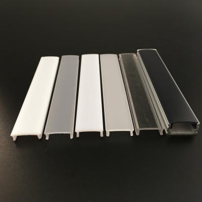 China PMMA Antique PC Linear 16mm Diffuser For Recessed Aluminum Led Profile for sale