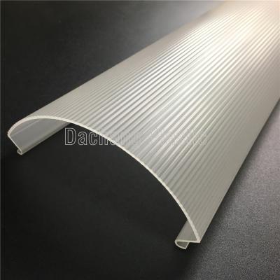 China Antique plastic extrusion acrylic diffuser profile for lamp cover for sale