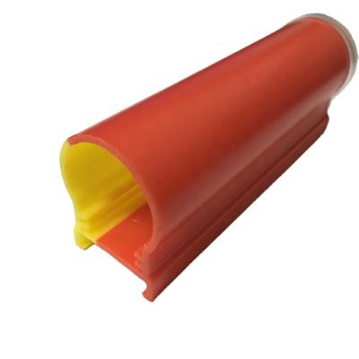 China Red and yellow color modern double stripe acrylic led tube for sale