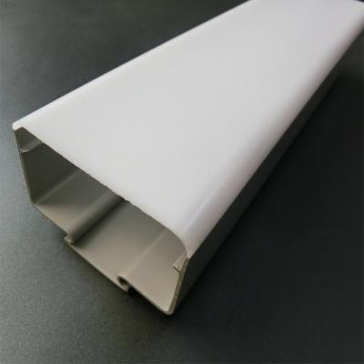 China Lighting Double Color Acrylic (PMMA) Extrusion Housing For Led Tri-proof Light Profile for sale