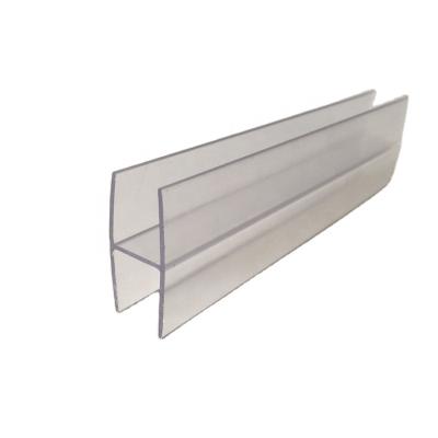 China 2 Way Modern H Shape Extrusion Clear Plastic Connector For 15 Mm Panel for sale