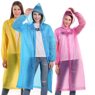 China 100% New EVA Raincoat Color Waterproof Portable Lightweight Waterproof Rainwear For Increase Travel for sale