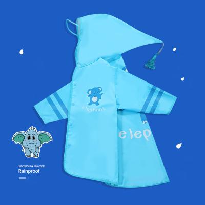 China 100% Child Tassel Hood 100% Waterproof Rain Wear Fashion Design Kids Raincoat for sale