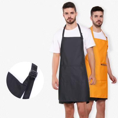 China 3 Pockets Design Printed Reusable Aprons Restaurant Bib BBQ Sublimation Chef Kitchen Apron for sale